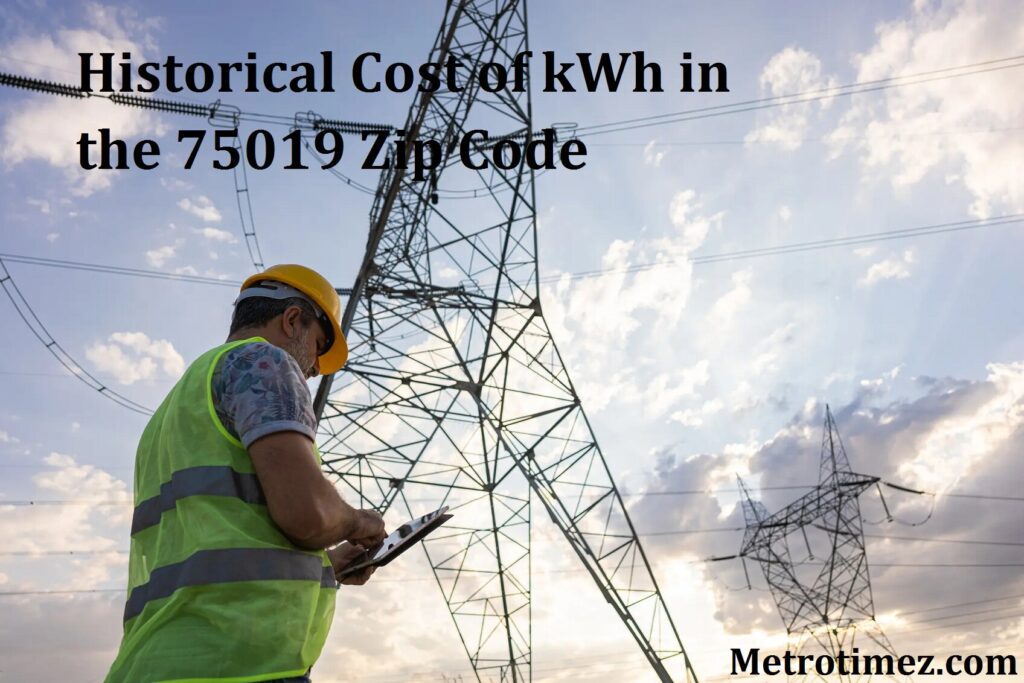 Historical Cost of kWh in the 75019 Zip Code