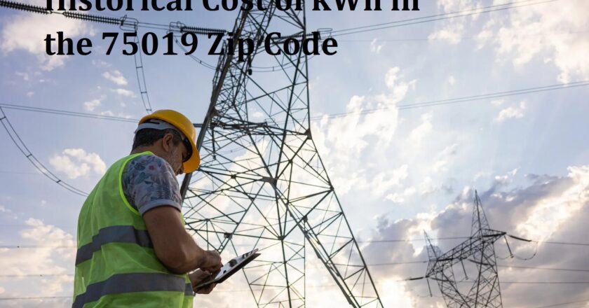 Historical Cost of kWh in the 75019 Zip Code