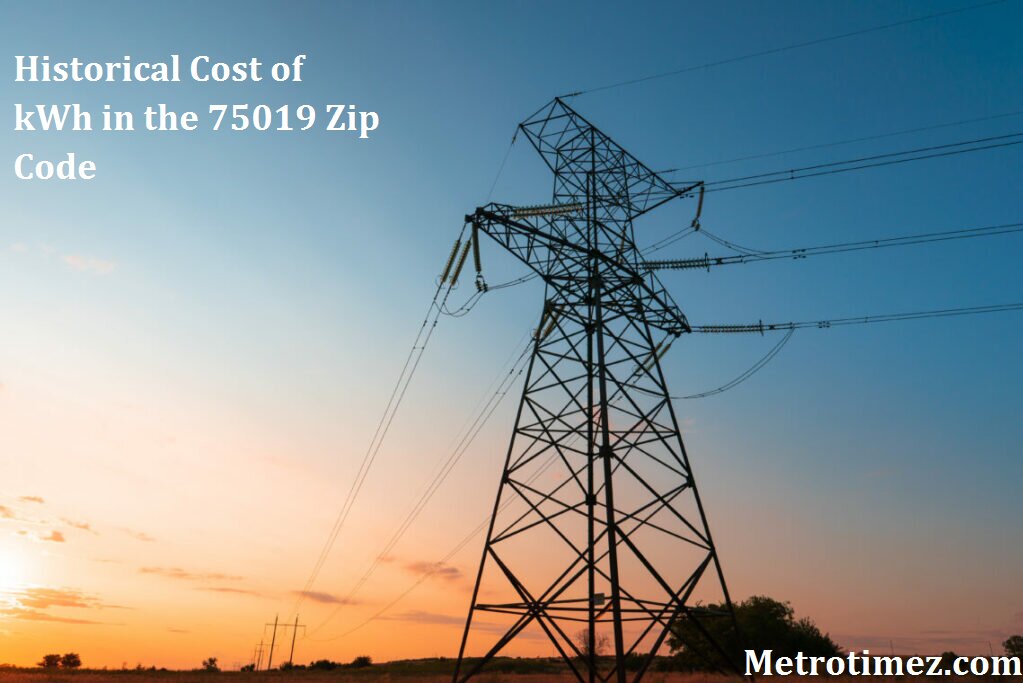 Historical Cost of kWh in the 75019 Zip Code