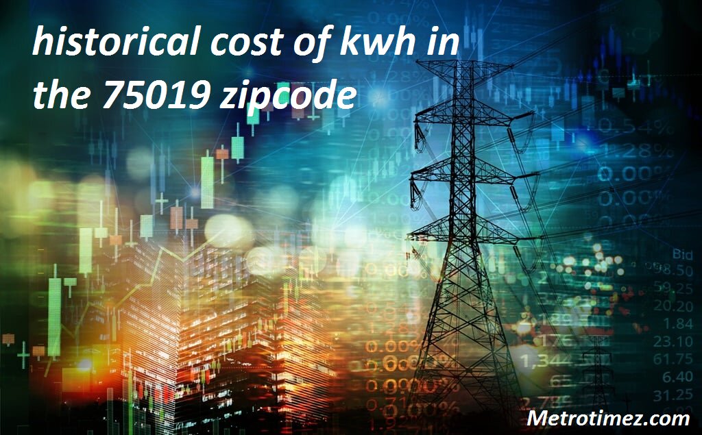 historical cost of kwh in the 75019 zipcode