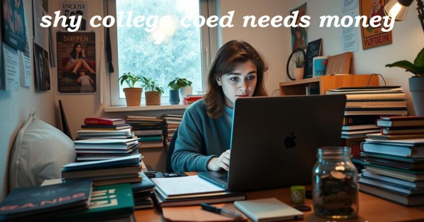 Shy College Coed Needs Money: Balancing Work and Study