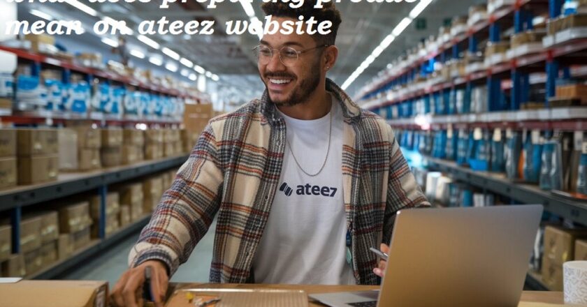 what does preparing product mean on ATEEZ website